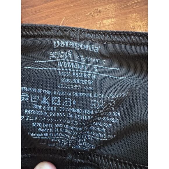 Patagonia Women's Capilene Base Layer Leggings Sz Small Black Ski Warm Snow - Picture 5 of 15